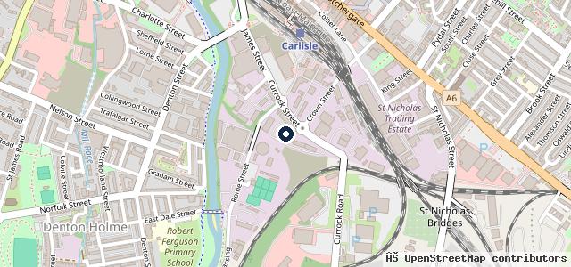 Map showing the location of Usher's Garage