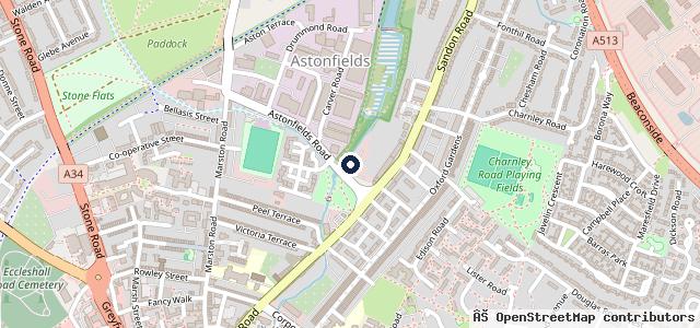 Map showing the location of Vauxhall