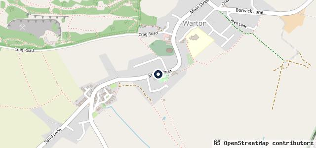 Map showing the location of Warton Hall Garage