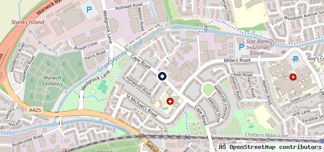 Map showing the location of Wedgnock Car Sales