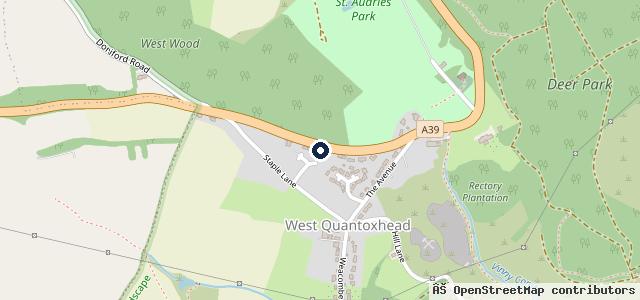Map showing the location of West Quantoxhead Motor Services