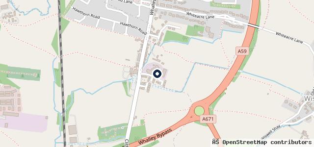 Map showing the location of Whalley Motor Services Ltd