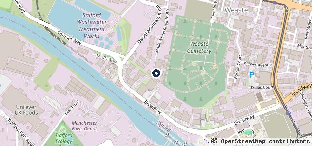 Map showing the location of Wharf Motors