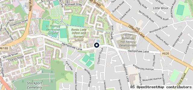 Map showing the location of White House Garage & MOT Centre
