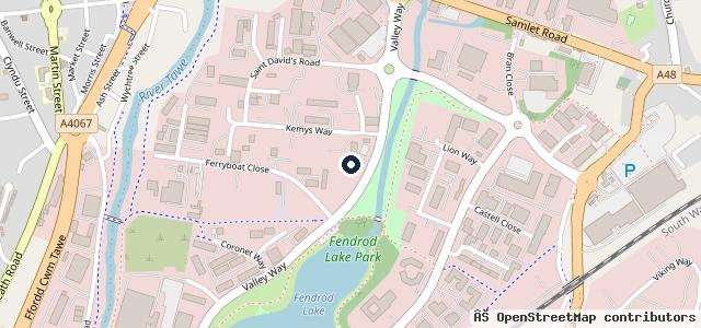 Map showing the location of FRF Volvo Swansea