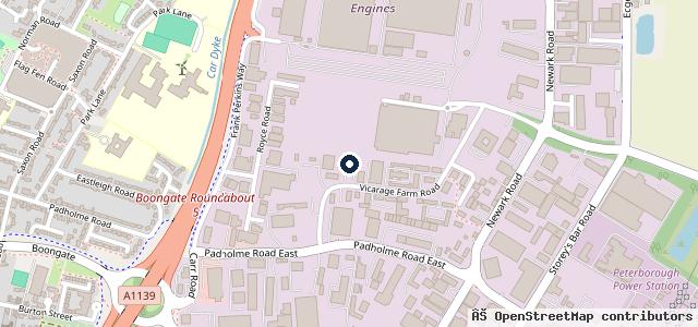 Map showing the location of Vicarage Car Care And Sales