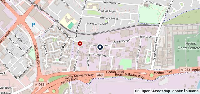 Map showing the location of Orbital Garage