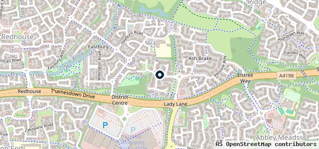 Map showing the location of Kingsdown MOT Centre