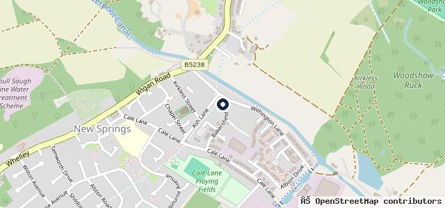Map showing the location of Fisher Automotive Services Wigan