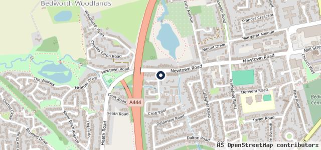 Map showing the location of Sims Autos