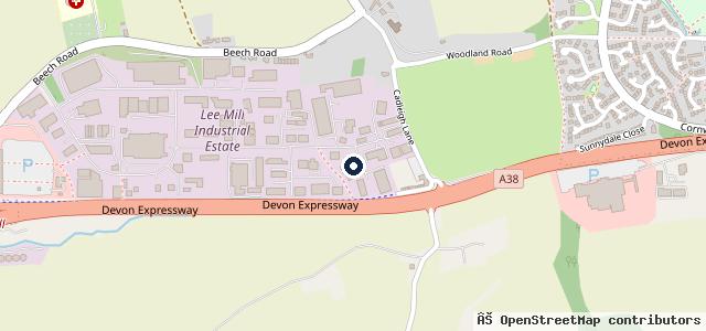 Map showing the location of Ermington MOT Centre