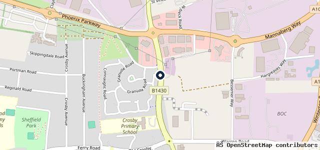 Map showing the location of CarSupermarket.com Scunthorpe