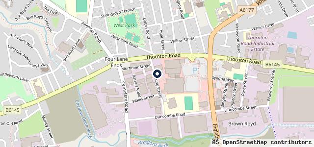 Map showing the location of Adams Tyres Bradford Ltd.