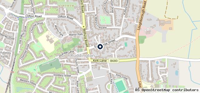 Map showing the location of Nottingham Autocraft