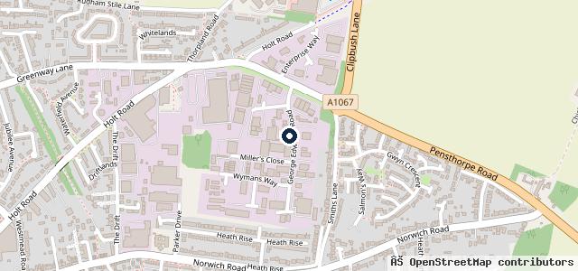 Map showing the location of Anglia (UK) Ltd - Anglia Fleet Services