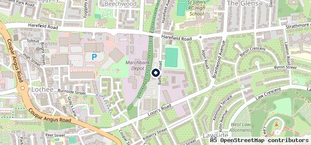 Map showing the location of Arnold Clark Dundee Vauxhall / Fiat / Abarth