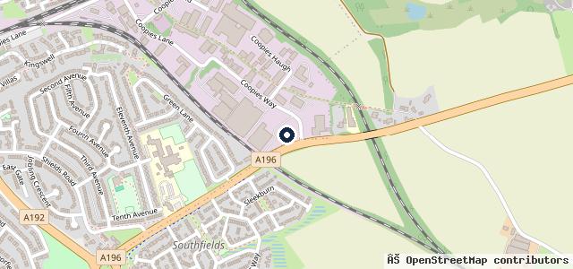 Map showing the location of ATS Euromaster Morpeth