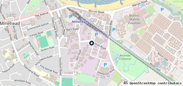 Map showing the location of Beaver Ford Minehead - Used Car Sales, MOT, Repairs, Servicing & Bodywork