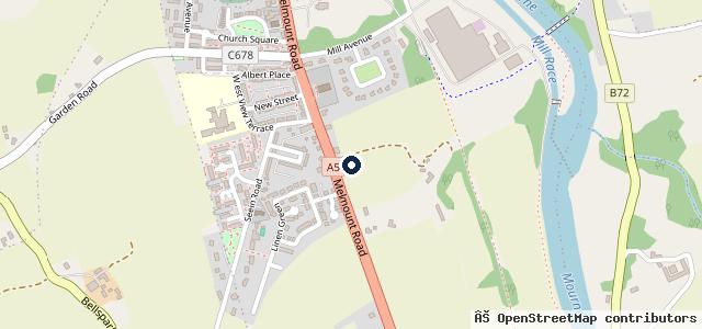 Map showing the location of PG McGillion (Motors) Ltd