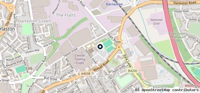 Map showing the location of Automotive & Body Repairs