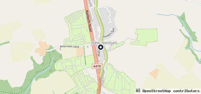 Map showing the location of Rumbleway Service Station