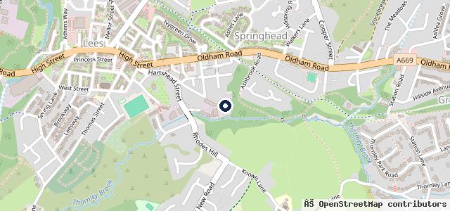 Map showing the location of Woodend MOT Centre Ltd