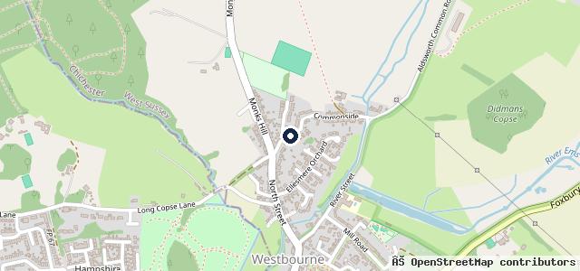 Map showing the location of Chidham Garage