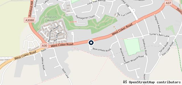 Map showing the location of J H Norman & Sons (Yeovil) LTD