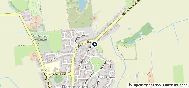 Map showing the location of Bridlington Car Keys