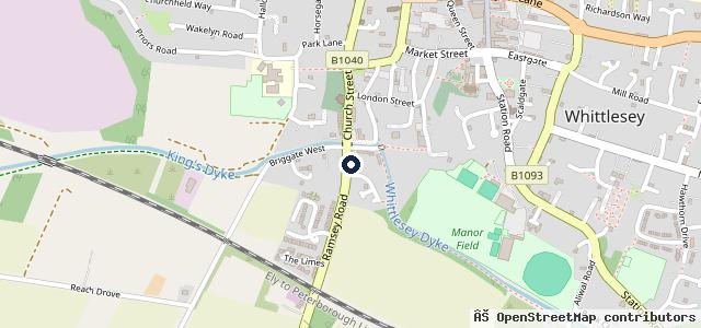 Map showing the location of Briggate Service Garage