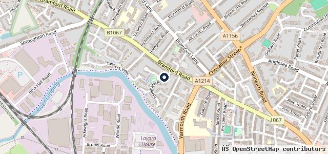 Map showing the location of Deben Vehicle Repairs Ltd