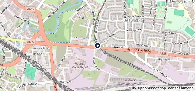 Map showing the location of MGM Motors/ Trust MOT Centre