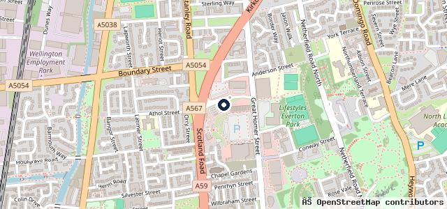 Map showing the location of Car Wash Sainsbury’s