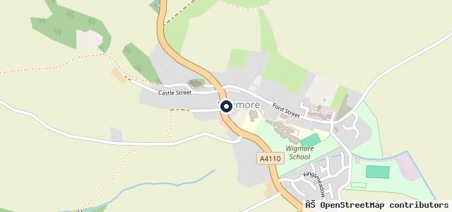 Map showing the location of The Castle Garage