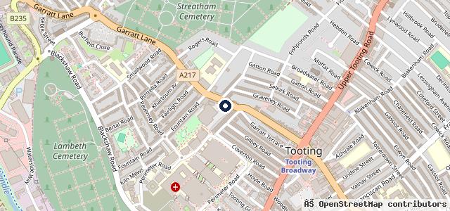 Map showing the location of Auto Centre Tooting Ltd London