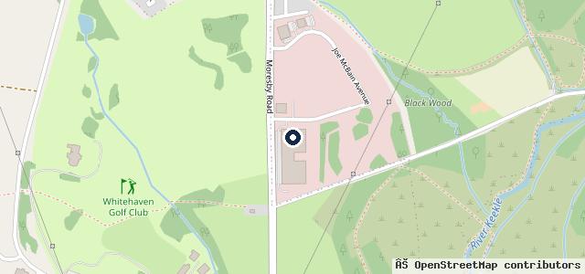 Map showing the location of Cumberland council Garage