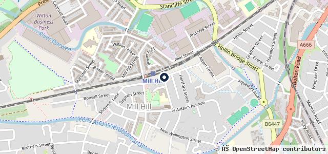 Map showing the location of The Kay Group Head Office