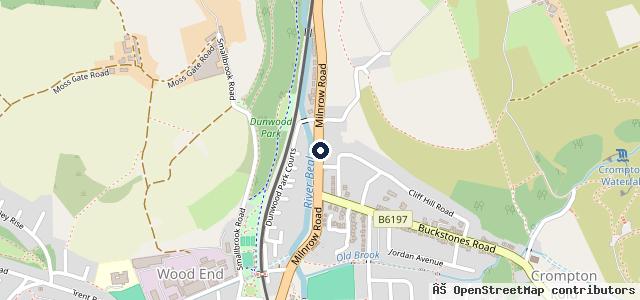Map showing the location of C & A Service Centre