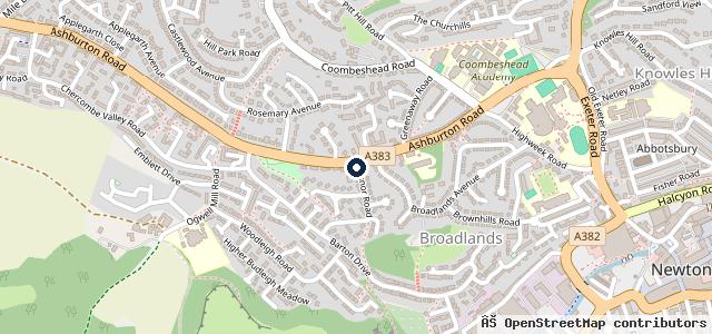 Map showing the location of Anderson Air Conditioning and Refrigeration | Newton Abbot