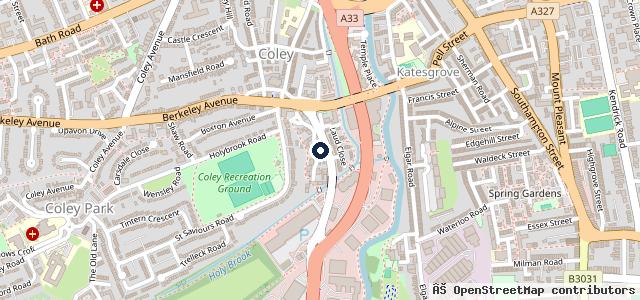 Map showing the location of Eden Hyundai - Reading