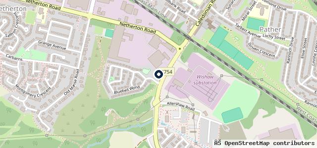 Map showing the location of Elite Cars | Wishaw