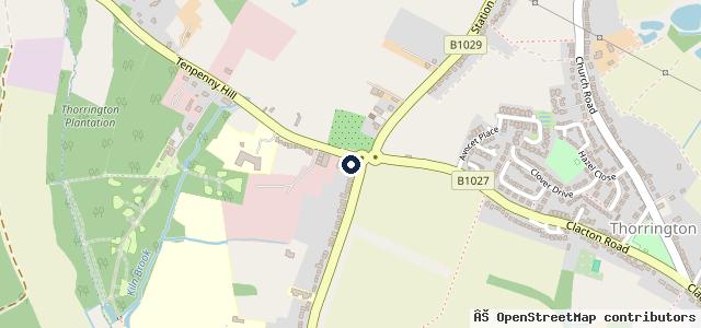 Map showing the location of Thorrington Auto Centre