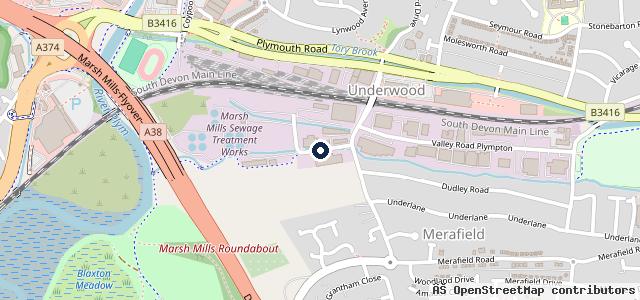 Map showing the location of Evans Halshaw Used Car Centre Plymouth
