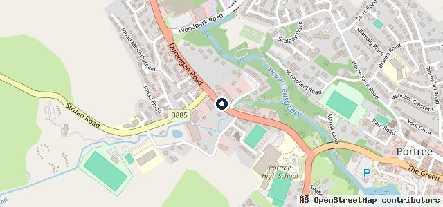 Map showing the location of Ewen MacRae (West End Garage) LTD