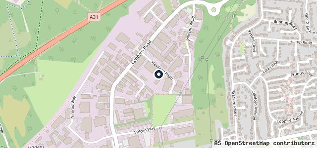Map showing the location of Ferndown Commercials Ltd