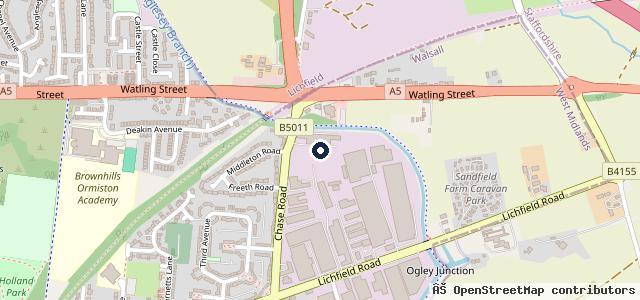Map showing the location of Fitch Autos