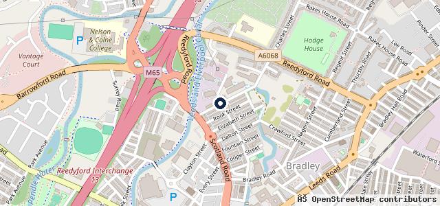 Map showing the location of Fleet Street Garage