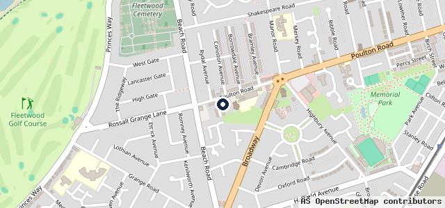 Map showing the location of Fleetwood Service Centre Ltd