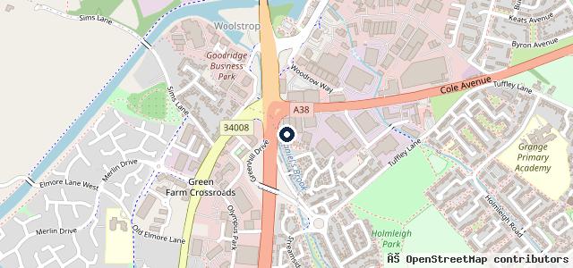 Map showing the location of Formula One Autocentres - Gloucester