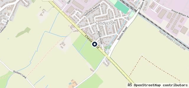Map showing the location of Gallaghers of Sandycroft MG, KGM(SsangYong) & Mitsubishi